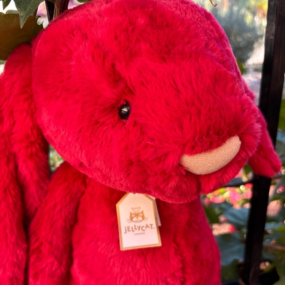 Jellycat ORIGINAL BASHFUL LUXE BUNNY SCARLETT Authentic US seller HUGE sold out